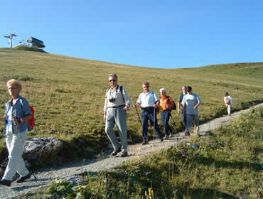 Abstieg von der Kanzelwandstation