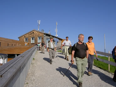 Abmarsch von der Kanzelwandbergstation