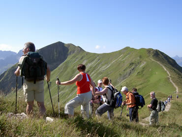 Rast mit Blick zum Fellhorn