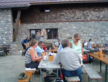 Rast auf der Fiderepasshuette