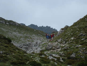 Abstieg ueber den Saubuckel