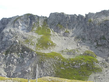 Aufstieg zum Klettersteig