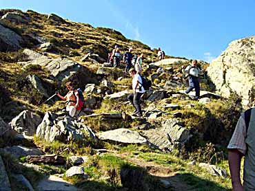 Abstieg zur Oberkaser Alm