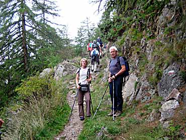 Aufstieg zum Meraner Hhenweg