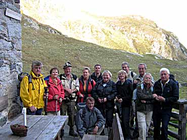 Gruppe vor der Zielalm