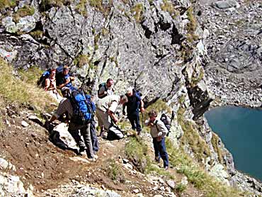 Die letzen Hhenmeter bis zum Milchsee