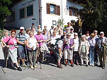 Mittagspause im Gasthof Niedermeier nach Partschinser Waalweg