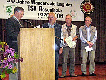 Herbert erhlt den Ehrenbrief, Winfried zustzlich das Goldene Ehrenzeichen