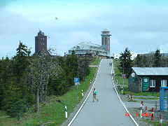 Blick auf den Fichtelberg 1214 m NN
