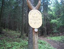 Hinweistafel Goethe Wanderweg