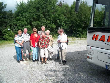 Startvorbereitungen der Streckenwanderer