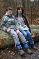 Jungwanderer bei einer Pause