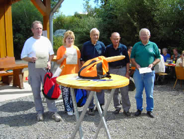 Die Sieger zusammen mit Herbert Turian