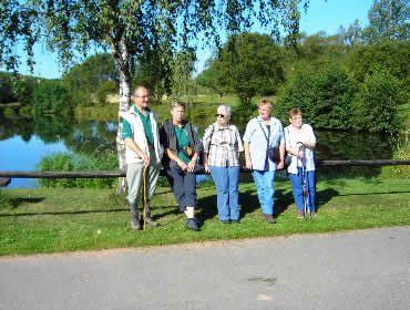 Wanderer aus Ernsthausen und Roda